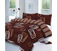 vingardium leviosa VL Duvet Cover Sets Printed Duvet Set Single | Single Duvet Cover Set with 2 Pillowcases 50x75 cm | Soft Bedding Reversible Duvet Cover Single (Brown, Single)