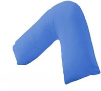 vingardium leviosa VL V Pillow with Pillowcase - Orthopedic V Shaped Pillows for Adults, Triangle Pillow for Neck, Back & Maternity Support (Mid Blue, v pillow with case)