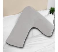 vingardium leviosa VL V Pillow with Pillowcase - Orthopedic V Shaped Pillows for Adults, Triangle Pillow for Neck, Back & Maternity Support (grey, pillow case only)