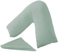 vingardium leviosa VL V Pillow with Pillowcase - Orthopedic V Shaped Pillows for Adults, Triangle Pillow for Neck, Back & Maternity Support (duck egg, pillow case only)
