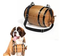 VINGGKL St Bernard Rescue Barrel Collar for Medium & Large Dogs