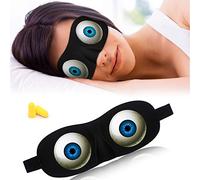Vingi Eye Sleep Mask Funny Blindfold for Women Men Kid, Upgraded 3D Contoured 100% Blackout Sleeping Mask with Adjustable Strap, Soft Night Blindfold Eye Shades for Travel Naps Shift Works Games