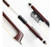 VINGOBOW Brazilwood Viola Bow For 14"-17" Violas Full Size 74.5cm Ebony Frog Natural Mongolian White Horsehair Well Balanced Sweet Tone