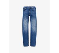 Vingt Quatre Mens Vingt Quatre Hardy Straight-Leg Denim Jeans Mid Blue 30