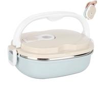 VINGVO Thermal Lunch Box, Thickened Hot Lunch Box Containers, Insulated Food Container with Concealed Double Curved Handle, Anti Scalding Heat Insulation for School Office Outdoor