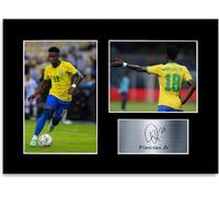 Vinicius Jr Vini Junior Brazil Football Player A4 Printed Signed Autograph Photo Display Poster Gift