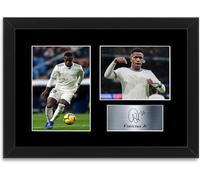 Vinicius Jr Vini Junior Madrid Football Player A4 Framed Printed Signed Autograph Photo Display Mount Gift