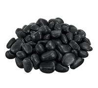 VINICS 1-2 Inch River Rocks for Landscaping, 20lbs Big Black Pebbles, Hand-Picked Premium Stones for Garden Design, Fish Tank, Flower Pots