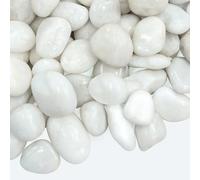 VINICS Large Pebbles for Landscaping 40lbs, 2-3 Inch White River Rocks for Aquarium, High Polished Natural Decorative Stones for Vase Filler Fish Tank Gardening