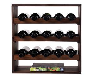 Vinikea Lago - 15 bottles - Dark lacquered pine