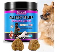 Vinimay Itchy Dog Skin Relief, All Itch and Immunity Treats Dogs, Dog Allergy Relief, Allergy Tablets Dogs w/Omega 3 + Pumpkin + Enzymes, Seasonal Allergies, Hot Spots, Peking Duck Flavor 150 Treats