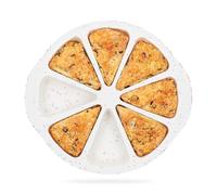 Vinino Silicone Scone Pan with Reinforce Frame, 8-Cavity Triangle Cake Mold