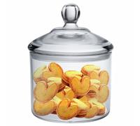 Vinkoe Kitchen Cookie Jar, Clear Acrylic Airtight Jar for Nuts, Cookies, Candy, Chocolate, 40 OZ