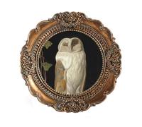 VINLIFE, Mini Picture Frame 3x3 Small Vintage Frames Round for Wall and Table Antique Bronze Gold Ornament Design Victorian Home Decor Gallery Wall Decor Embossed Floral Design