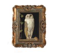 VINLIFE Mini Picture Frames 2.5 x 3.5 Vintage Wallet Size Picture Frames for Wall and Tabletop, Antique Bronze Gold Ornate Design,Victorian Home Decor Gallery Wall Decor with Embossed Floral