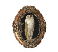 VINLIFE Mini Picture Frames 2.5x3.5 Small Vintage Oval Picture Frames for Wall and Tabletop, Antique Bronze Gold Ornate Design,Victorian Home Decor Gallery Wall Decor with Embossed Floral