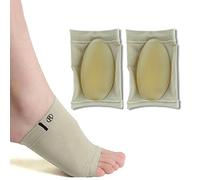 Vinmax Arch Support Sleeves with Gel Cushion, Foot Arch Supports Elastic Bandage Arch Flatfoot Orthotics Massage Pad Insoles Foot Socks - Relieve Plantar Fasciitis, Heel Pain ( 1 Pair)