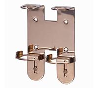 VINN DUNN Stainless Steel Wall Bracket Double for 300ml Amenity Bottles | Hand Wash Holder Bath and Shower, Body Wash, Hand Lotion Bottle (Warm Sunset Gold Double)