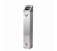 VINN DUNN Wall-Mounted Ashtray, Stainless Steel Outdoor Cigarette Bin, Smoke Ash Tray, Smoking Accessories,80x 100 x 500 MM