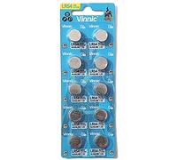 Vinnic AG10 L1131 189 V10GA RW89 D189 Pack of 10 Alkaline Batteries for Watches, Calculators, Toys, Lasers, Clocks, Thermometers and Other Electronic Items.