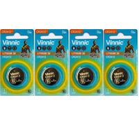 Vinnic CR2412 Lithium Button Cell Battery 3V 100mAh for Smart Watches and Electronics, Non-Rechargeable (4)