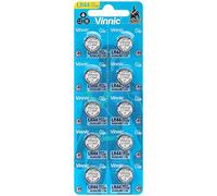 Vinnic L1154F / LR44 / AG13 1.5 V Alkaline Batteries - Pack of 10