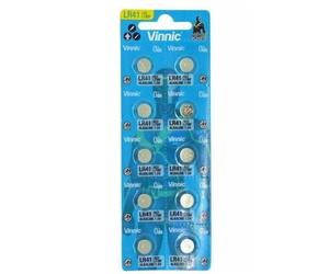 Vinnic L736 AG3 LR41 Watch Battery Card of 10
