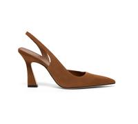 Vinnie 85 D'orsay Slingback - female - Stuart Weitzman - Pumps - Brown - 3 UK - Shoes 3 UK