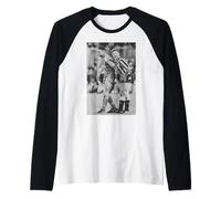 Vinnie Jones Grabs Gazza Gascoigne Football Newcastle Utd Raglan Baseball Tee