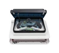 vinnyooc 12V Caravan Roof Vent Fan 28 * 28cm Roof Vent Fan Camper Van Motorhome RV Caravan Skylight Vent with LED Light for RV with Opening Size 11.02 * 11.02in