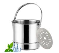 Vino ICE ICE - Steel Bar Bucket with Filter for Whisky Vodka Beer | Container for Cooling Vaccine Beverage Corer Caddy Mutura VAT FLACK POT BACCA PAZCH HELMETS CHILLER CHI