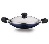 Vinod Appachetty Non-Stick Appam Pan with Stainless Steel Lid, 21.5 cm
