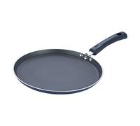 Vinod Cookware Dosa Griddle (Tawa) with Induction Base - 100& Aluminum Non Stick Pan with Anti Scratch Surface - Flat Multi Use Crepe Pan - (Black) - (10 in)