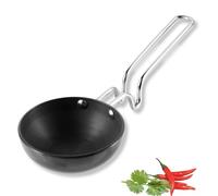 Vinod Hard Anodized 3.25mm Thick Tadka Spice Heating Pan, Large, Black