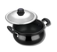 Vinod IHAHL-6.5L Induction Friendly Handi with Stainless Steel Lid, Aluminum, Hard Anodised