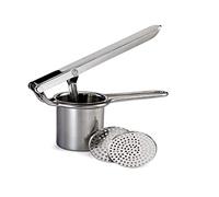 Vinod Large Potato Ricer - Heavy Duty Stainless Steel Potato Masher | Manual Press & Mash for Fruits & Vegetables | Kitchen Tool | Perfect Mashed Potatoes Every Time | 2 Interchangeable Discs