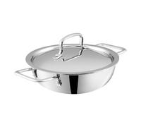 Vinod Platinum Kadai Triply Stainless Steel | Suitable for Indian Cooking, Sauces, Stews, Soups | Deep/Extra Deep Kadai | Induction, Electric Friendly (Extra Deep Kadai, 20cm)