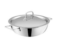 Vinod Platinum Kadai Triply Stainless Steel | Suitable For Indian Cooking, Sauces, Stews, Soups | Deep/Extra Deep Kadai | Induction, Electric Friendly (Extra Deep Kadai, 30cm)
