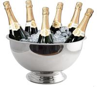 Vinod Stainless Steel Punch Bowl for Parties Champagne Bucket for Wine Bear, Cooling Ice Bucket Bowl, Bucket for Families, Parties, Barbecues, Picnics 10Ltr