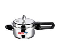 Vinod V-2L Stainless Steel Sandwich Bottom Pressure Cooker 2-Liter Silver Medium