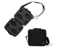 VINOPIE 2pcs Wine Glass Carrying Case Holder Carrier - Durable Travel Case with EVA Foam Inserts, Compatible with Riedel Fatto a Mano Champagne Glasses (Not Affiliated, Glasses Not Included)