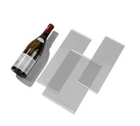 VINOPIE Wine Label Protector Film - Mixed Starter Pack (50 pcs, 1.6 mil), Transparent Double-Sided Stickers for Wine Label Protection, Wedding & Celebration Gift
