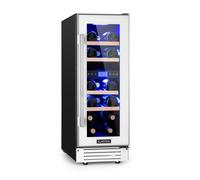 Wine Fridge Cooler Drinks Fridge 53L Glass Door Touch Control 17 Bottles White [EEK: G]
