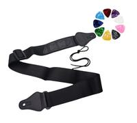 VINPAM Elevate Your Performance with the Ultimate Comfort: Premium Guitar Strap for Acoustic, Electric, and Bass Guitars，Complimentary 3 guitar picks