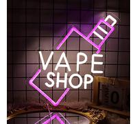 Vinray Smoke Shop Neon Sign for Business Advertising or Vape Shop Display.Atmosphere Neon Lights for Pub,Smoking Lounge.5V USB Powered.