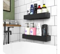VINSANI 2pc BLACK SHOWER CADDY 1010503
