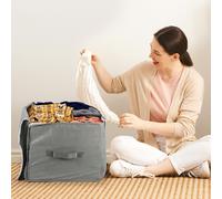 Vinsani 2Pk Medium Storage Bags Grey 0009831