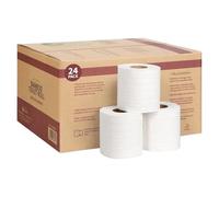 Vinsani 3-Ply Bamboo Toilet Paper, Super Soft 24 Rolls, 200 Sheets per Roll | 100% Natural Toilet Tissues, Plastic-Free, Eco-Friendly, Compostable, Strong, Sustainable & Biodegradable