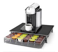 Vinsani 36 Capsules Coffee Pod Storage with Sliding Drawer- Non Slip Surface Stackable Holder Organiser Box for Dolce Gusto Coffee Pods