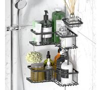 VINSANI 3pc BLACK SHOWER CADDY 1010501